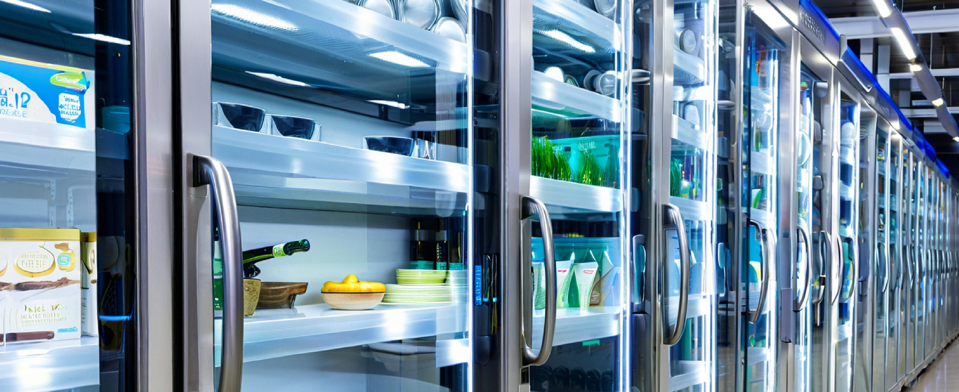 Commercial Refrigerated Display Cabinet with glass doors